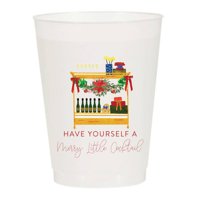 Merry Little Cocktail Frosted Cups