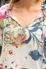Load image into Gallery viewer, Floral Fringe Sleeve Top