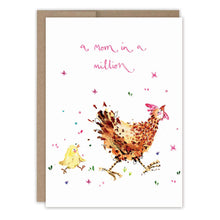 Load image into Gallery viewer, Mom In A Million Chickens Mother&#39;s Day Card