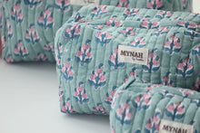 Load image into Gallery viewer, Eucalyptus Floral Cosmetic Bag