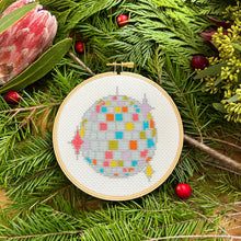 Load image into Gallery viewer, Disco Ball Cross Stitch Kit
