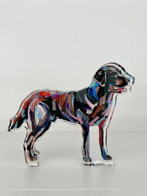 Chocolate Lab Acrylic Block