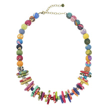 Load image into Gallery viewer, Kantha Paired Triangle Necklace