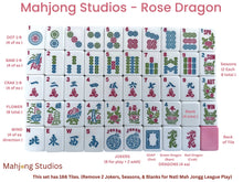 Load image into Gallery viewer, Mahjong Studios – Rose Dragon American Mahjong Bundle Tile Set (166 Tiles) Green