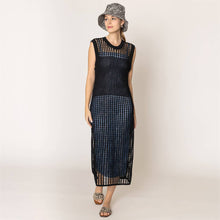 Load image into Gallery viewer, Chest Blocked Crochet Long Dress