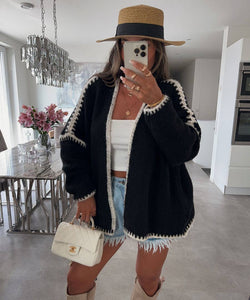 Slouchy Loose Knit Cardigan