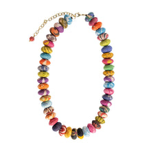 Load image into Gallery viewer, Kantha Stacked Button Necklace