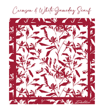 Load image into Gallery viewer, Crimson + White Gameday Scarf