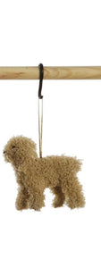 Wool Felt Poodle Ornament