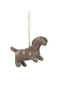 Wool Felt Dog Ornament
