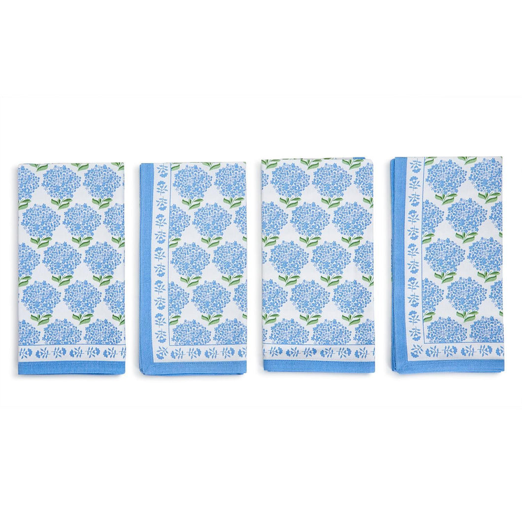 Hydrangea Cloth Napkins - Set of 4
