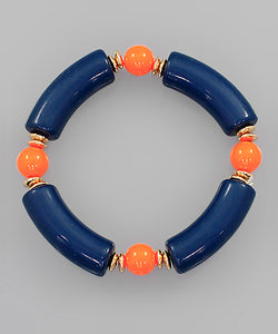 College Color Acrylic Bracelet