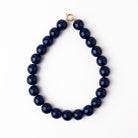 Iris large resin bead necklace navy