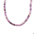 Vivianne amethyst with carnelian necklace 18\"