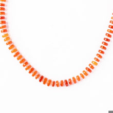 Load image into Gallery viewer, Vivianne carnelian with rose quartz necklace 18\"