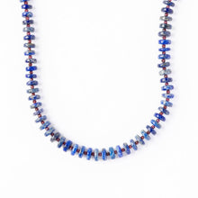 Load image into Gallery viewer, Vivianne lapis with garnet necklace 18\"