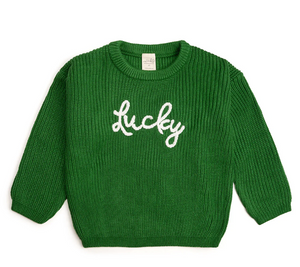 Kids Lucky Green Sweater