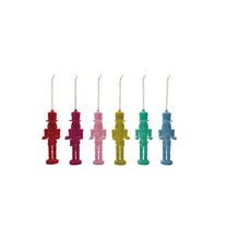 Load image into Gallery viewer, 5-1/4&quot;H Flocked Plastic Soldier Ornament, 6 Colors