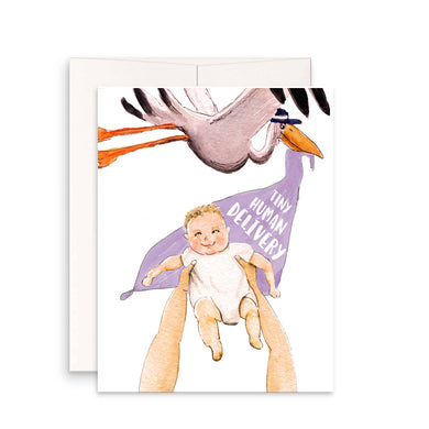 Stork Baby Delivery Card