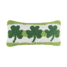Load image into Gallery viewer, St. Patrick&#39;s Day Clover Trio Throw Pillow