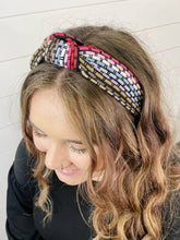 Load image into Gallery viewer, Colorful Black Knot Headband