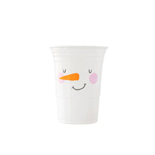 Load image into Gallery viewer, Snowman 18oz Plastic Cups