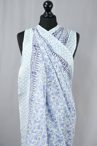Blue Leaves Sarong