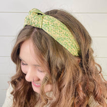 Load image into Gallery viewer, Green Rattan Knot Headband