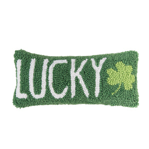 St. Patrick's Day Lucky Clover Throw Pillow