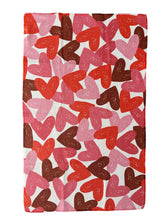 Load image into Gallery viewer, Hearts Hearts Hearts Tea Towel