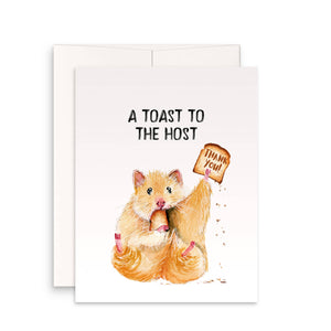 Hamster Toast To The Host Card