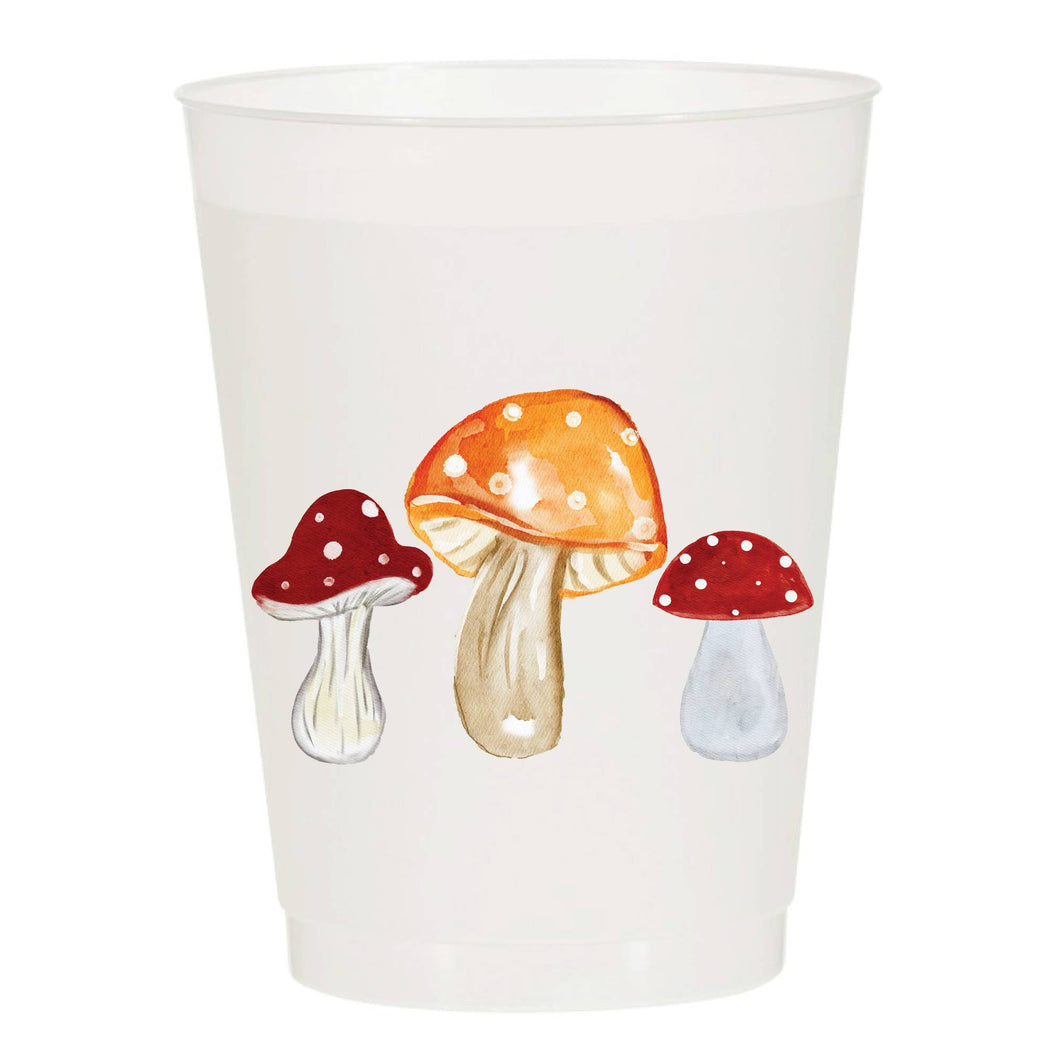 Whimsical Mushroom Frosted Cups