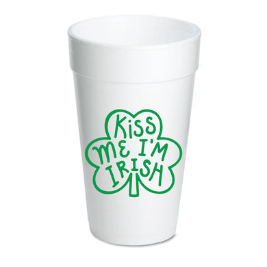 Kiss Me I’m Irish Foam Cup