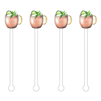 CLASSIC MOSCOW MULE ACRYLIC STIR STICKS