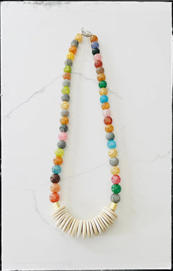 Gemstone Agate Bead Necklace