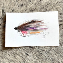 Load image into Gallery viewer, Watercolor Flies 6x9 - Sallie Strickland