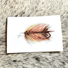 Load image into Gallery viewer, Watercolor Flies 6x9 - Sallie Strickland