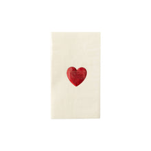 Load image into Gallery viewer, Valentine Red Foil Heart Guest Napkin