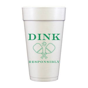 Dink Responsibly Pickleball Foam Cups