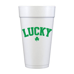 Lucky Shamrock Foam Cups