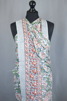 Grey Floral Sarong