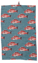 Load image into Gallery viewer, Linen Sea Life Tea Towel