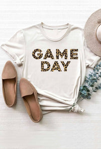 Ivory Leopard Gameday Tee
