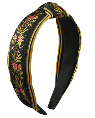 Flower Embroidery Headband