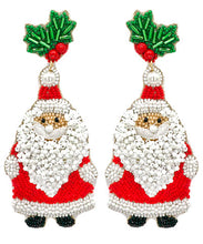 Load image into Gallery viewer, Santa Earrings