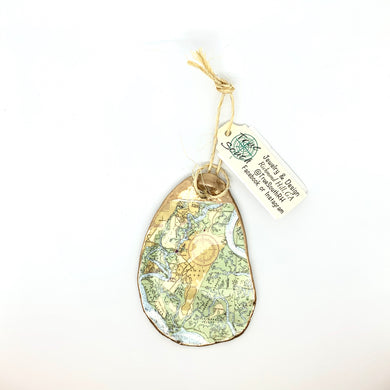 True South Map Ornament - TS109