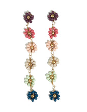 Load image into Gallery viewer, Amanda Flower Dangle Earrings