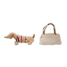 Load image into Gallery viewer, Cotton Removable Dachshund in Dog Carrier